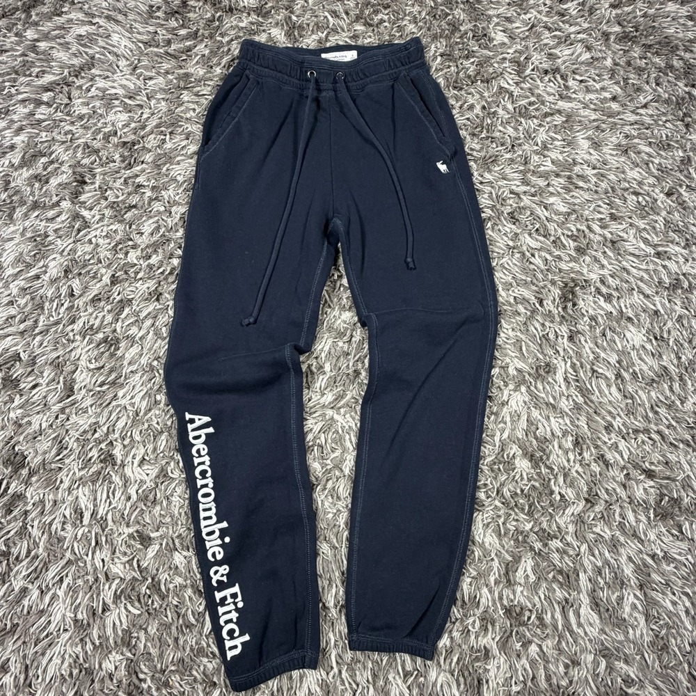 Abercrombie & Fitch Soft Collection Navy Blue Jogger Sweatpants Mens Small